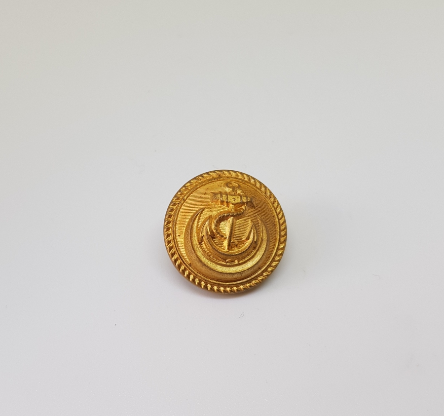 OSMANLI DÖNEMİ TOMBAKLI ÇİL KONDİSYONDA DENİZCİ PAŞA DÜĞMESİ