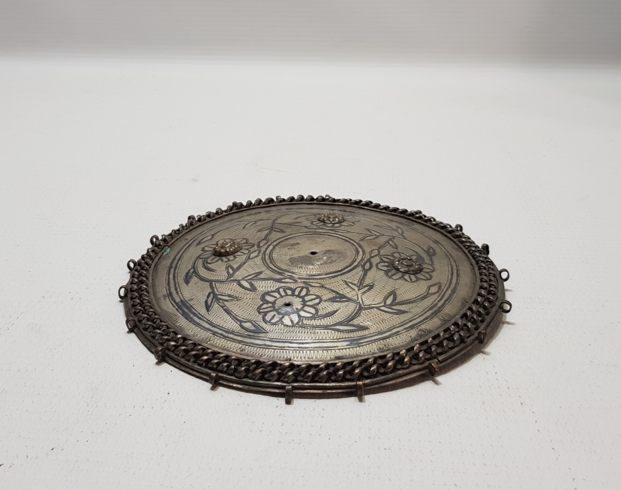 OSMANLI DÖNEMİ SAVAT İŞÇİLİKLİ VAN ERMENİ USTA YAPIMI GÜMÜŞ GELİN TEPELİĞİ