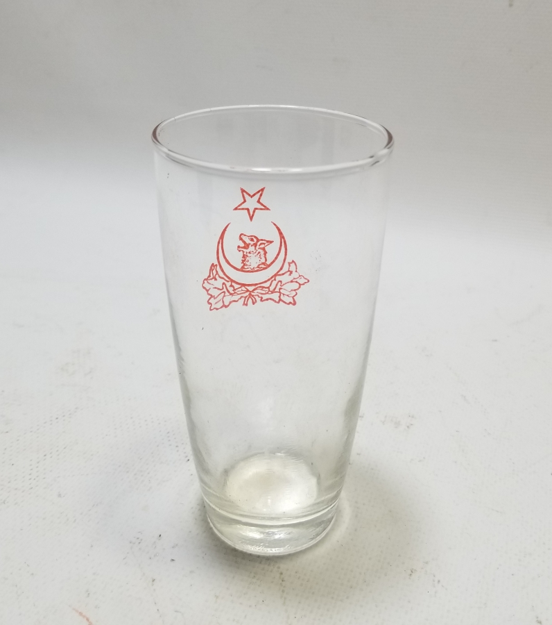 CUMHURİYET BAŞLARI ÇOK NADİR ÜZERİ BOZKURT VE AY YILDIZLI BARDAK