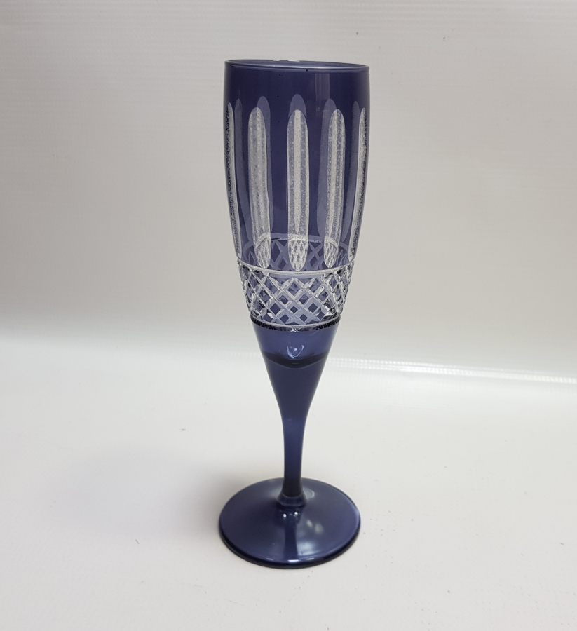 KRİSTAL KESME İŞÇİLİKLİ ANTİKA ŞAMPANYA KADEHİ