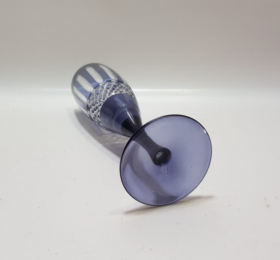 KRİSTAL KESME İŞÇİLİKLİ ANTİKA ŞAMPANYA KADEHİ