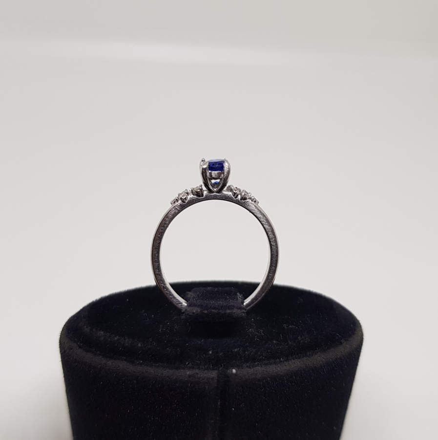 SAFİR VE PIRLANTA TAŞLI ÖZEL YAPIM YÜZÜK