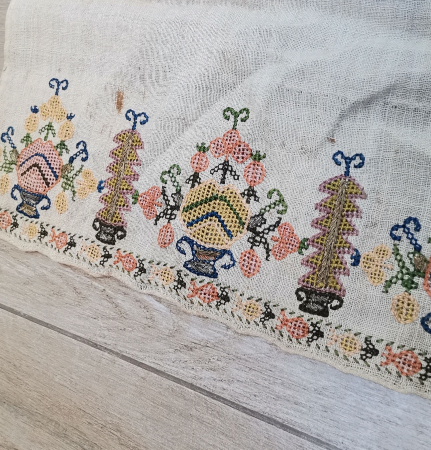 OSMANLI DÖNEMİ HAYAT AĞAÇLI VE SAKSI ÇİÇEKLİ YAĞLIK