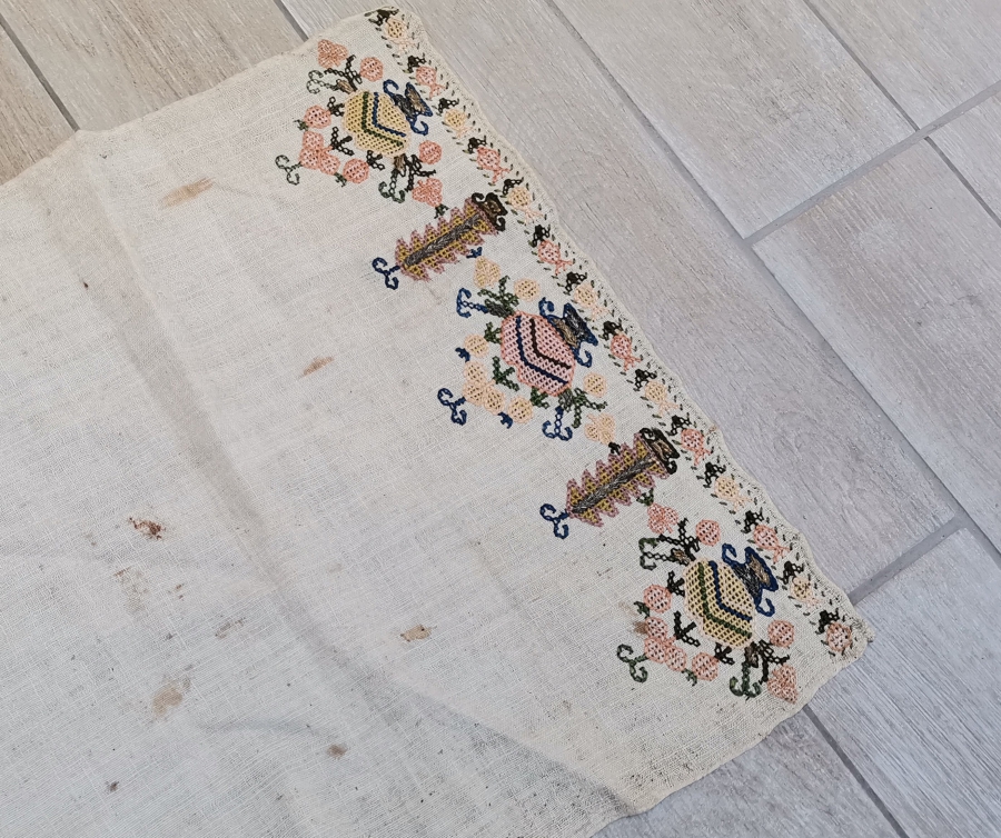 OSMANLI DÖNEMİ HAYAT AĞAÇLI VE SAKSI ÇİÇEKLİ YAĞLIK