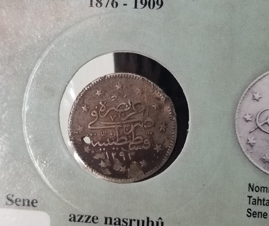 SULTAN ABDÜLHAMİD DÖNEMİ GÜMÜŞ 2 KURUŞ MECİDİYE