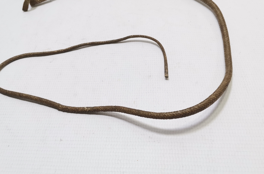 OSMANLI DÖNEMİ EL YAPIMI DERİ AT KAMÇISI