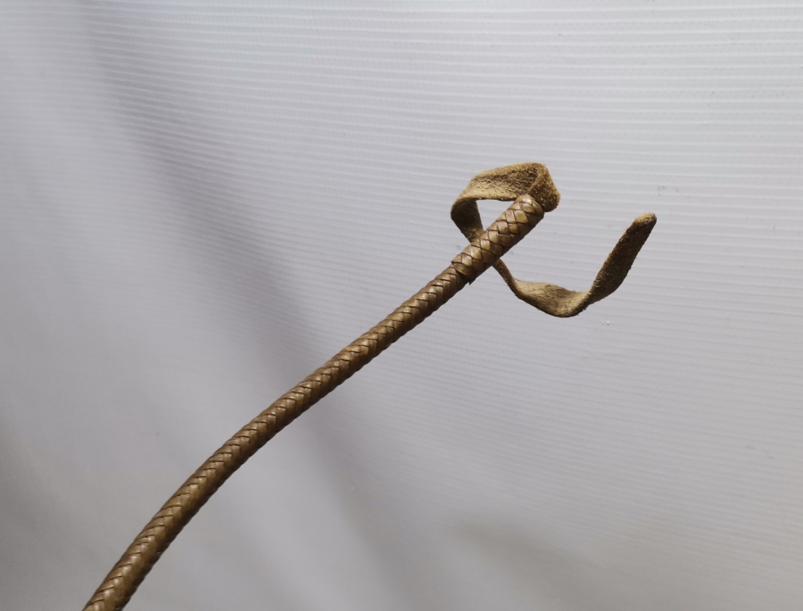 OSMANLI DÖNEMİ EL YAPIMI DERİ AT KAMÇISI