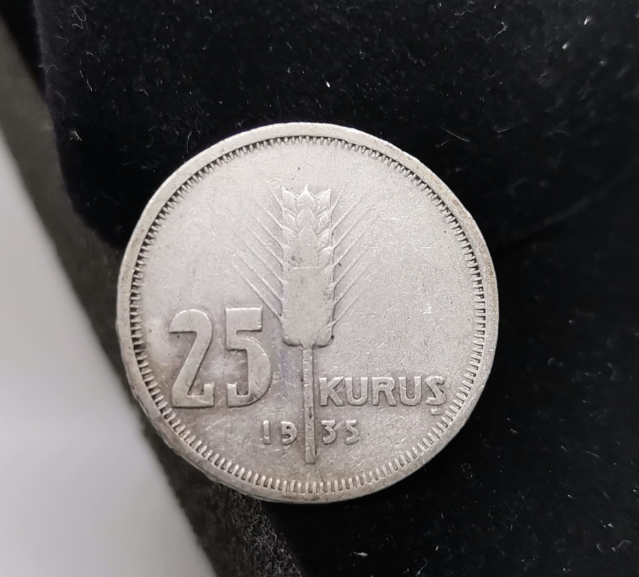 1935 GÜMÜŞ 25 KURUŞ