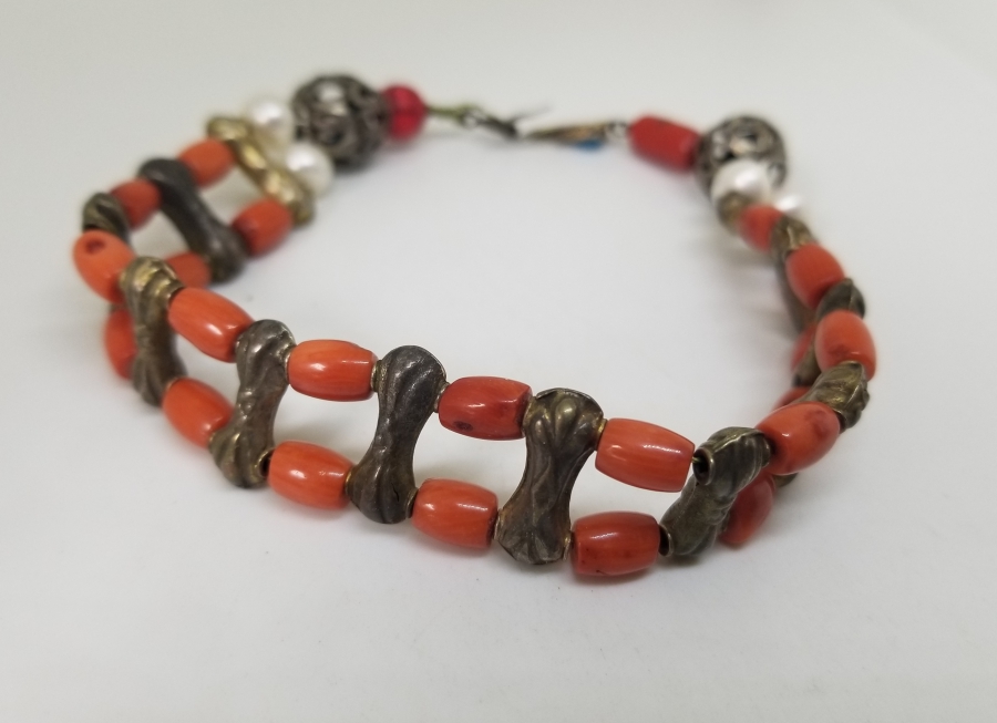 MERCAN TAŞLI OSMANLI DÖNEMİ ÖZEL YAPIM BİLEKLİK