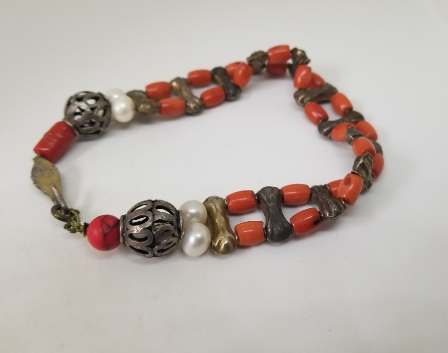 MERCAN TAŞLI OSMANLI DÖNEMİ ÖZEL YAPIM BİLEKLİK