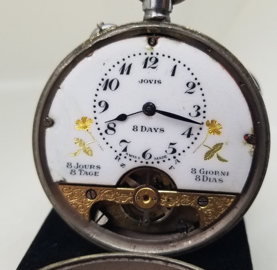 NADİR TİPTE OSMANLI DÖNEMİ 8 GÜNLÜK JOVIS CEP SAATİ