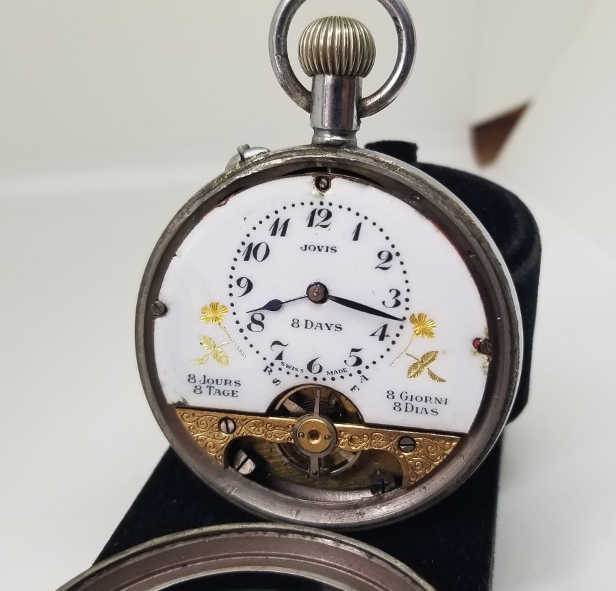 NADİR TİPTE OSMANLI DÖNEMİ 8 GÜNLÜK JOVIS CEP SAATİ