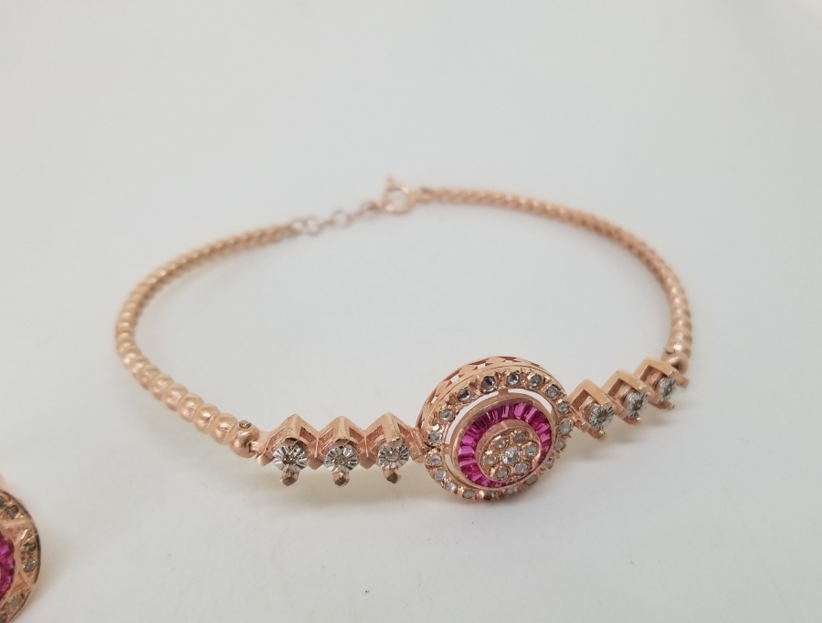 YAKUT TAŞLI ÖZEL YAPIM YÜZÜK BİLEKLİK TAKIMI