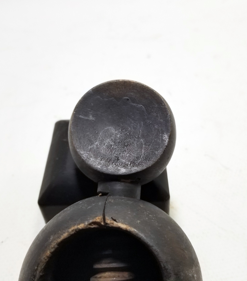 ÜZERİ OSMANLICA YAZILI NADİR TİPTE OSMANLI DÖNEMİ CEVİZ KIRACAĞI