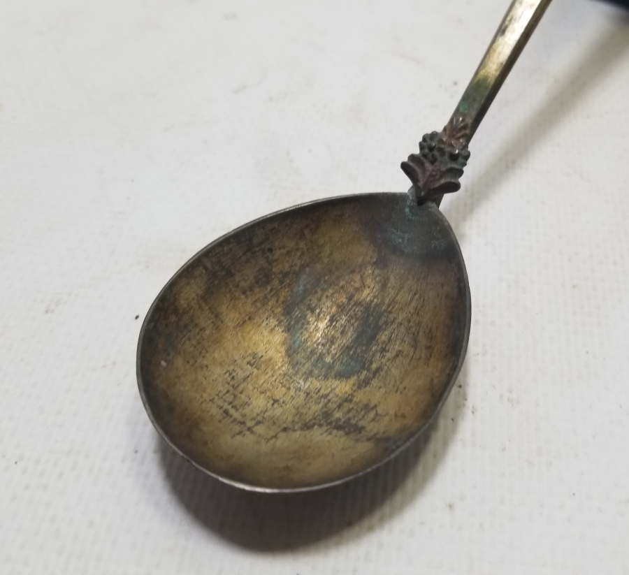 ÜZERİ KALEM VE KABARTMA İŞÇİLİKLİ OSMANLI DÖNEMİ RUM İŞİ KAŞIK