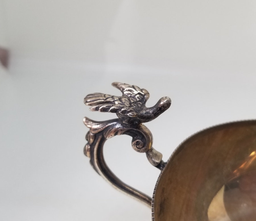 KABARTMA İŞÇİLİKLİ ANTİKA GÜMÜŞ ÇAMÇAK