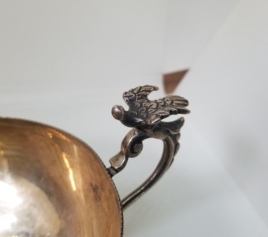 KABARTMA İŞÇİLİKLİ ANTİKA GÜMÜŞ ÇAMÇAK