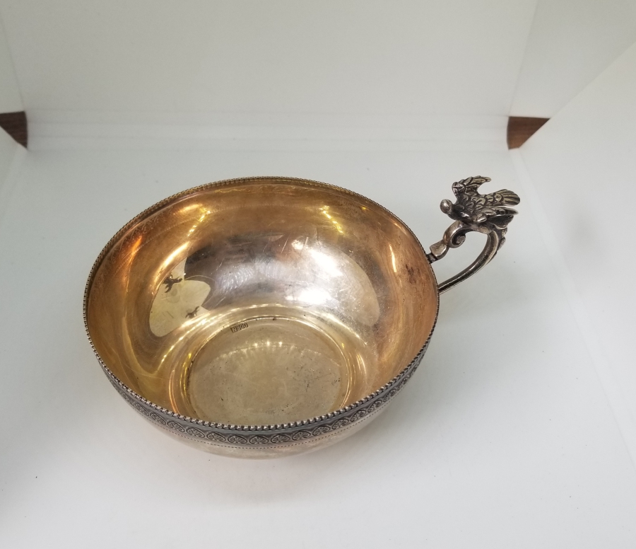 KABARTMA İŞÇİLİKLİ ANTİKA GÜMÜŞ ÇAMÇAK