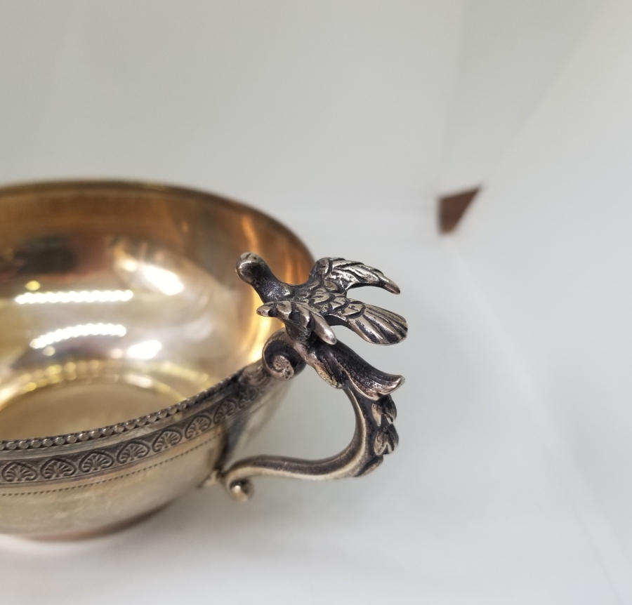 KABARTMA İŞÇİLİKLİ ANTİKA GÜMÜŞ ÇAMÇAK