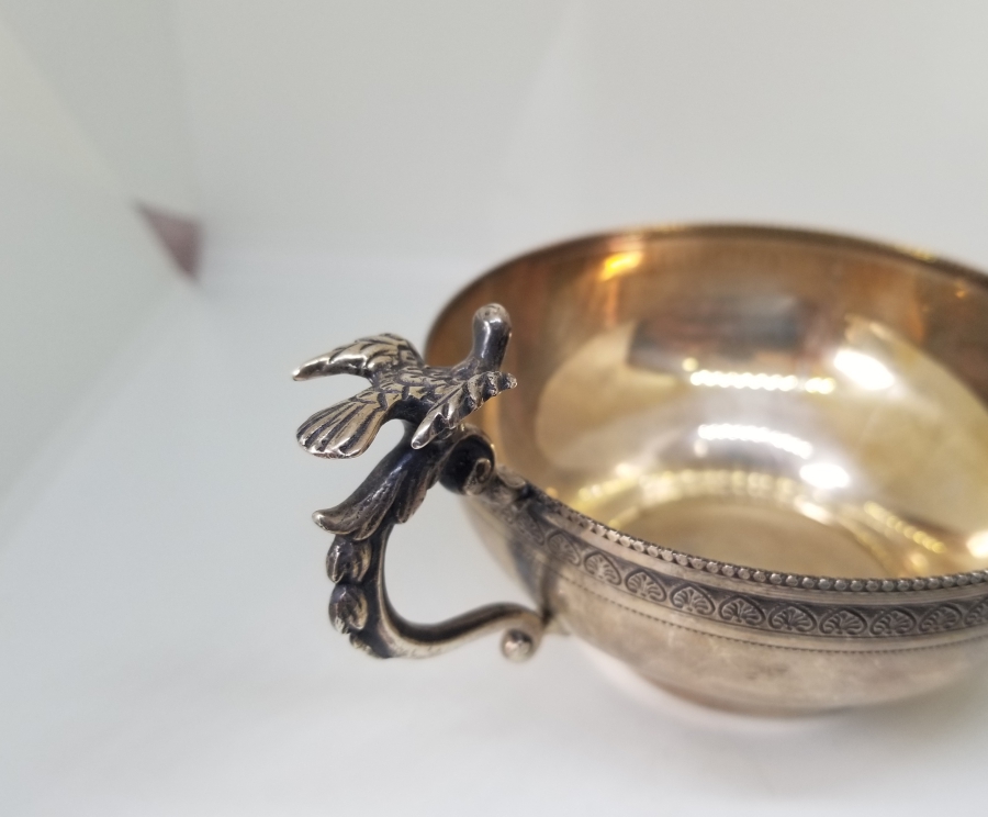 KABARTMA İŞÇİLİKLİ ANTİKA GÜMÜŞ ÇAMÇAK