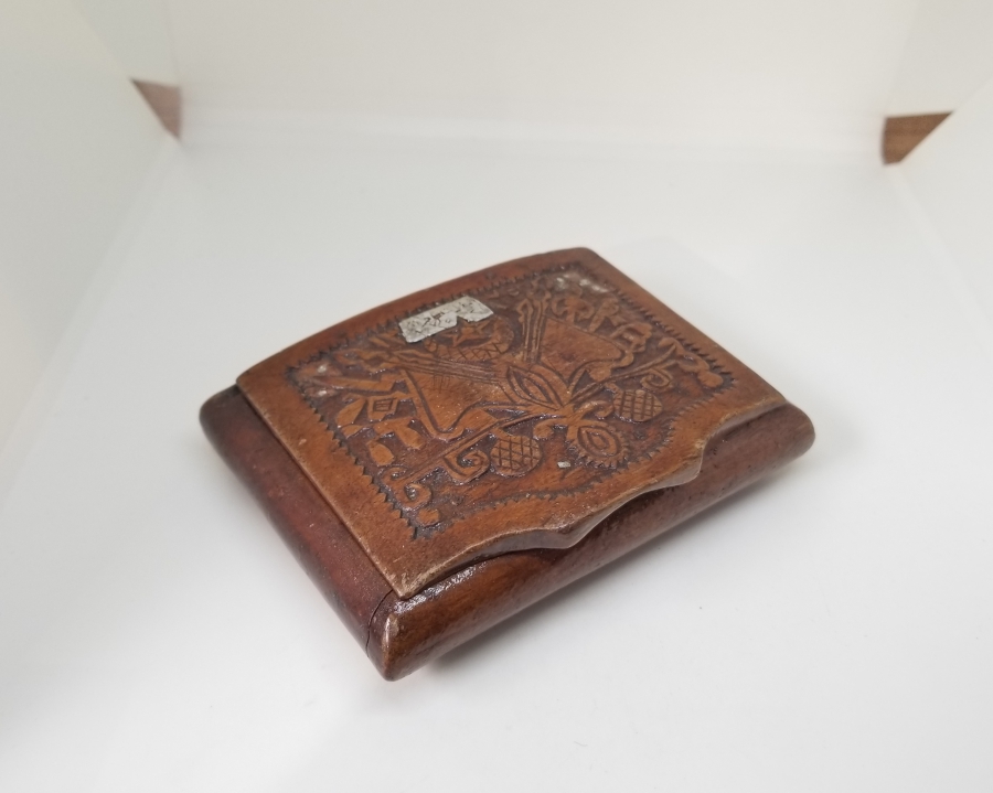 ÜZERİ OSMANLI DEVLET ARMALI ESARET YADİGARI AHŞAP TABAKA