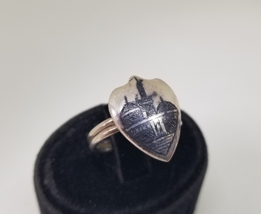 SAVAT İŞÇİLİKLİ ÖZEL YAPIM ANTİKA GÜMÜŞ YÜZÜK