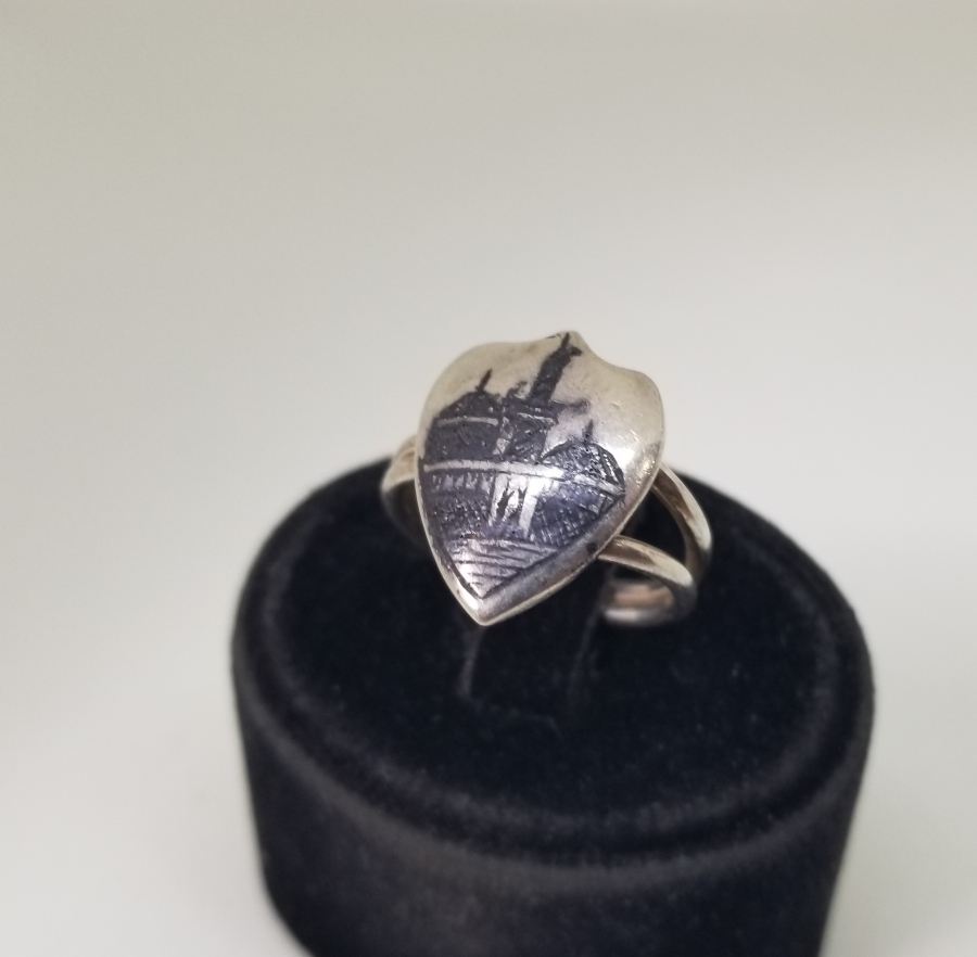 SAVAT İŞÇİLİKLİ ÖZEL YAPIM ANTİKA GÜMÜŞ YÜZÜK