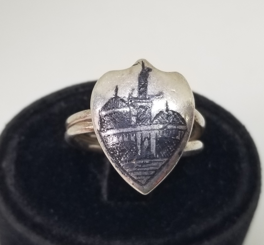 SAVAT İŞÇİLİKLİ ÖZEL YAPIM ANTİKA GÜMÜŞ YÜZÜK
