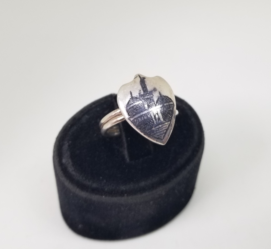 SAVAT İŞÇİLİKLİ ÖZEL YAPIM ANTİKA GÜMÜŞ YÜZÜK