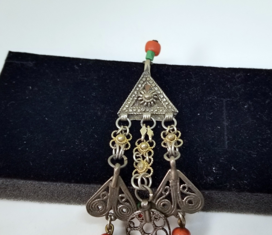 MERCAN TAŞLI OSMANLI DÖNEMİ NADİR FES SÜSÜ