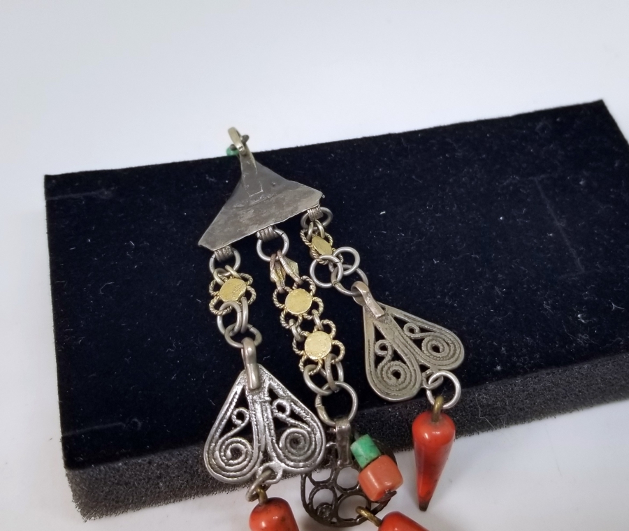 MERCAN TAŞLI OSMANLI DÖNEMİ NADİR FES SÜSÜ