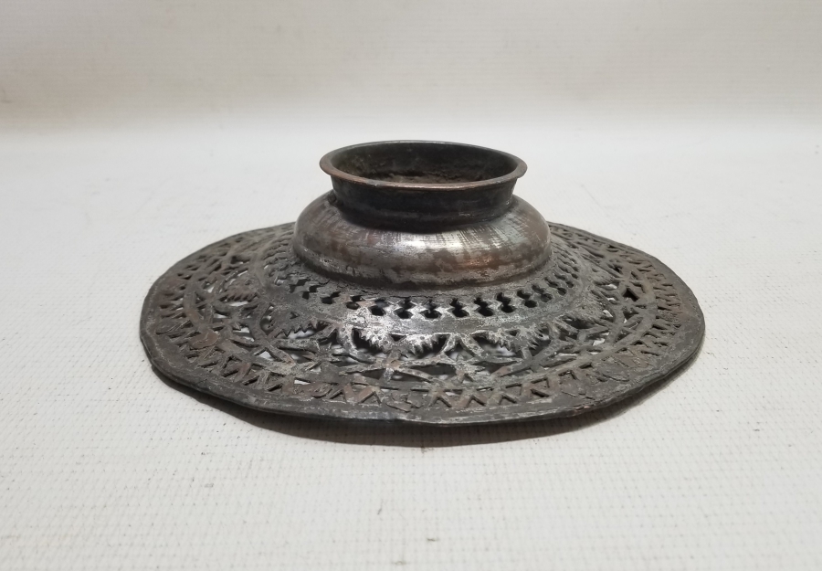 TESTERE İŞÇİLİKLİ OSMANLI DÖNEMİ NADİR TİPTE İBRİK LENGER SÜZGECİ