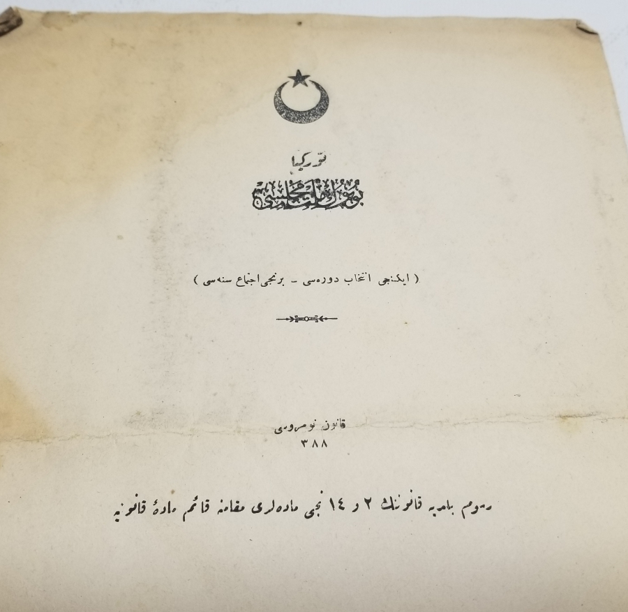 1928 YILI ÖNCESİ NADİR BÜYÜK MİLLET MECLİSİ TUTANAKLARI