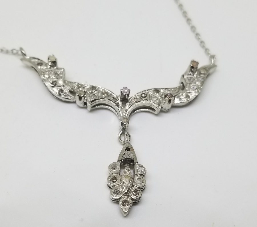 PIRLANTA TAŞLI ÖZEL YAPIM GERDANLIK