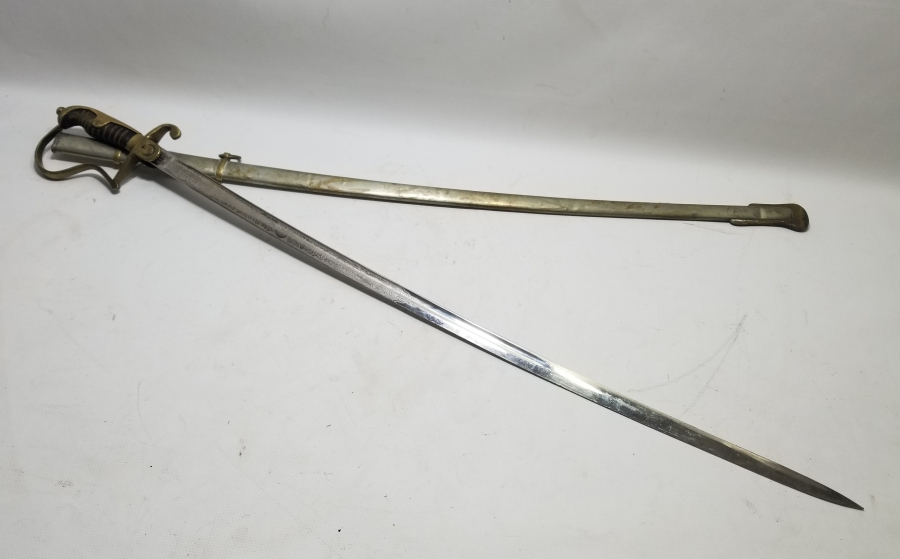 CUMHURİYET BAŞLARI BOYNUZ SAPLI SÜVARİ SUBAY KILICI