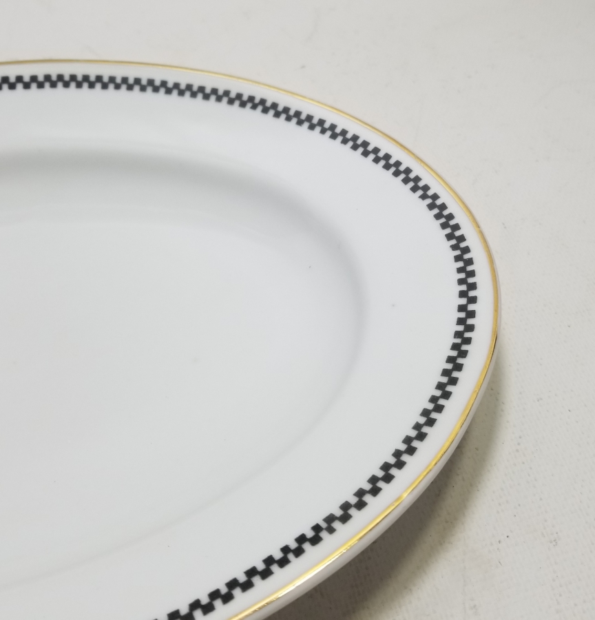 ARKASI OSMANLICA YAZILI VE ALTIN VARAKLI PORSELEN SALATA TABAĞI