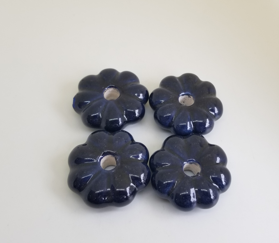 ÜZERİ EL BOYAMA OSMANLI DÖNEMİ PORSELEN ÇEKMECE KULPLARI LOTU