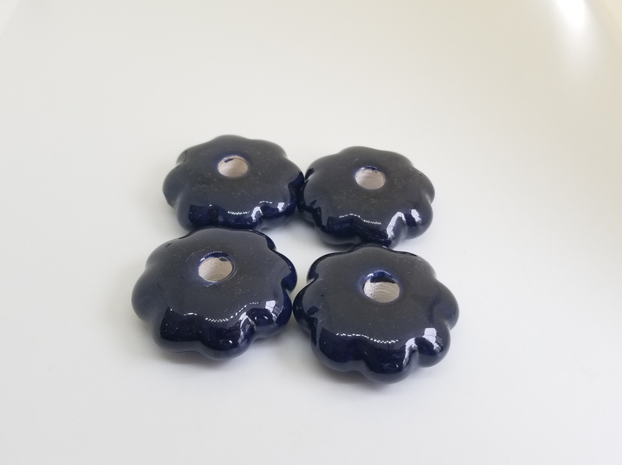 ÜZERİ EL BOYAMA OSMANLI DÖNEMİ PORSELEN ÇEKMECE KULPLARI LOTU