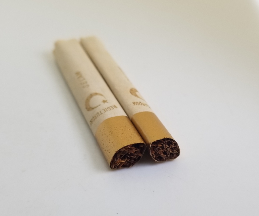 OSMANLI DÖNEMİ ALTIN VARAKLI KAĞITLI 2 ADET SİGARA