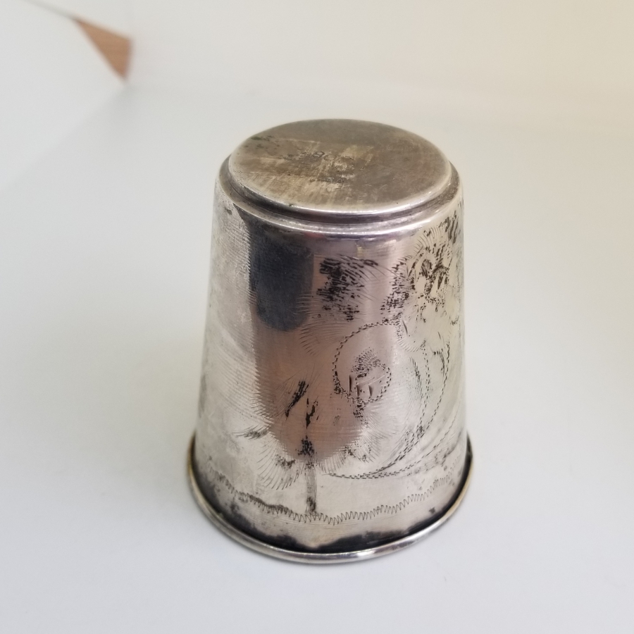 İÇİ ALTIN VERMEYLİ ANTİKA GÜMÜŞ BARDAK