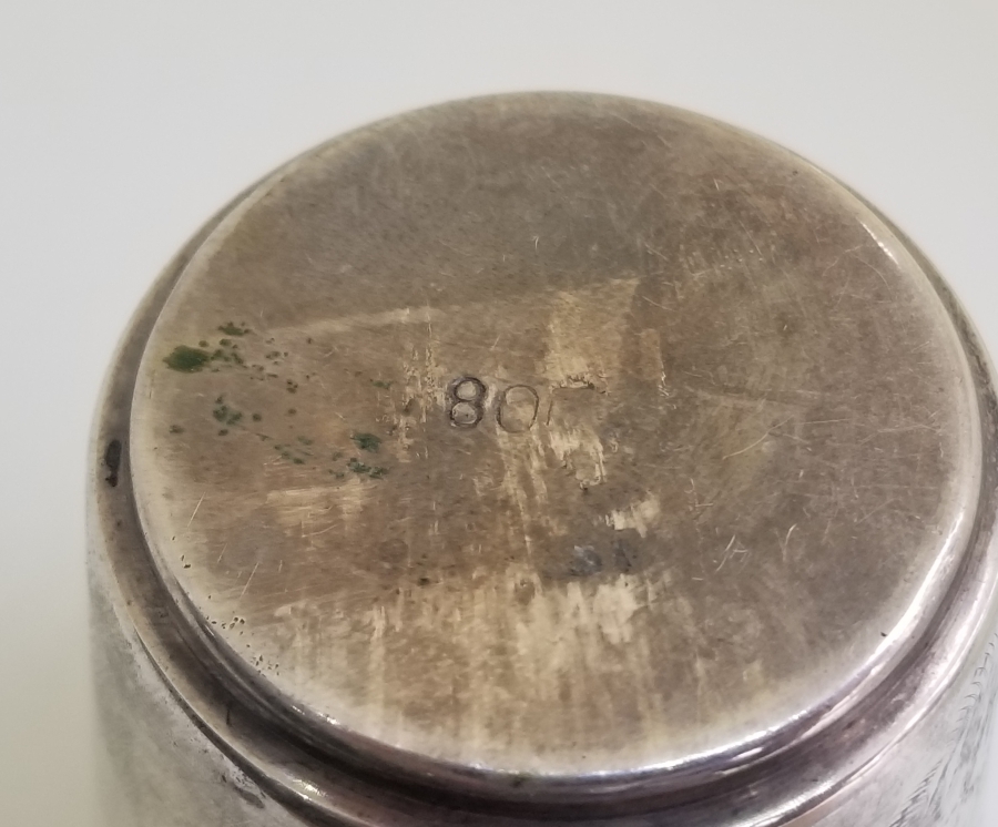 İÇİ ALTIN VERMEYLİ ANTİKA GÜMÜŞ BARDAK