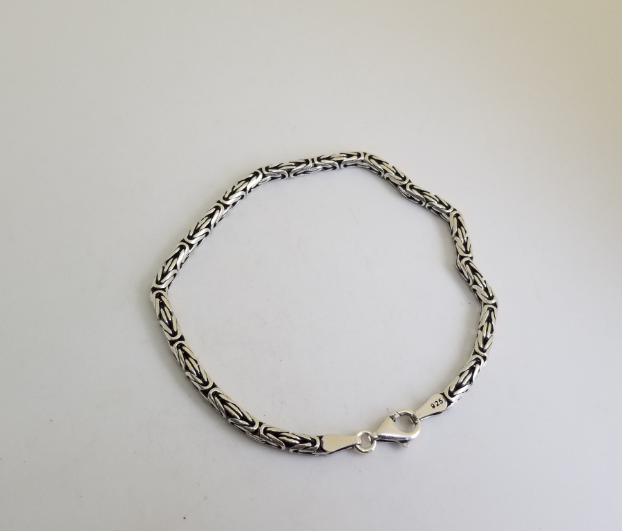 ÖZEL YAPIM KRAL ZİNCİRİ GÜMÜŞ BİLEKLİK