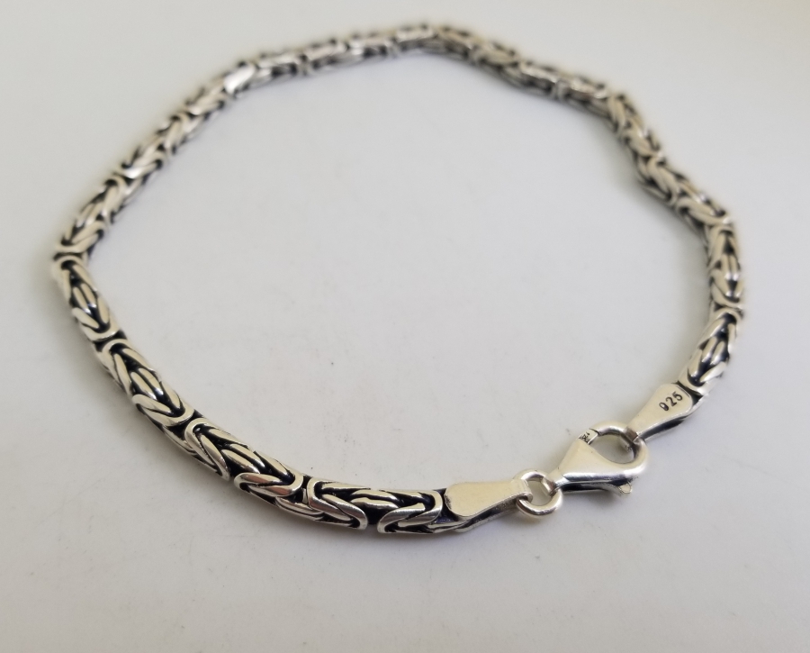 ÖZEL YAPIM KRAL ZİNCİRİ GÜMÜŞ BİLEKLİK