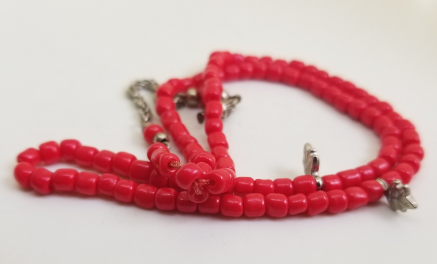 MERCAN TAŞINDAN MAMUL ANTİKA NAMAZ TESPİHİ