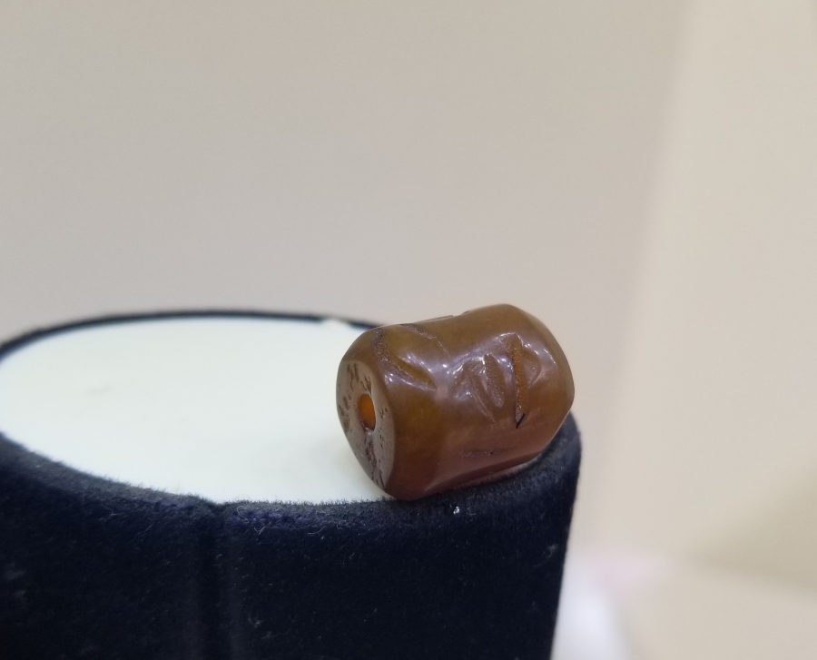 ÜZERİ DUALI OSMANLI DÖNEMİ AKİK KOLYE PARÇASI - HABBE