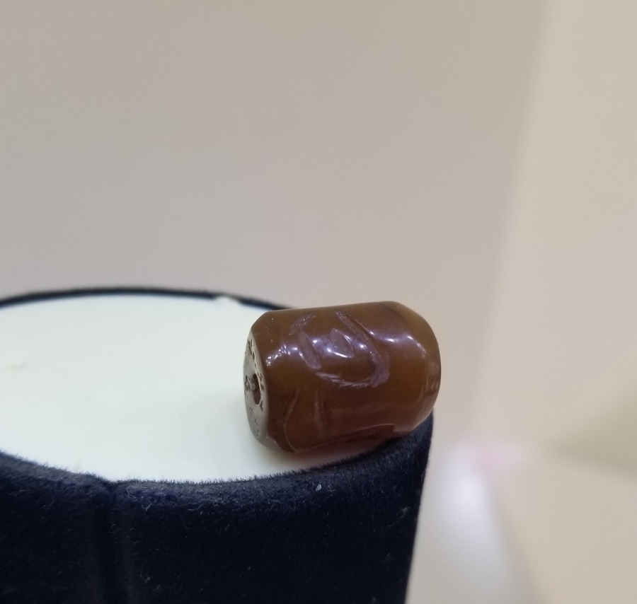 ÜZERİ DUALI OSMANLI DÖNEMİ AKİK KOLYE PARÇASI - HABBE