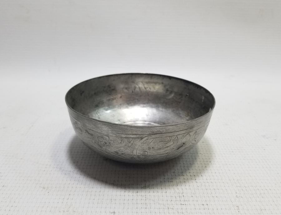 OSMANLI DÖNEMİ ÜZERİ KUŞLU VE AYETLİ BAKIR KASE