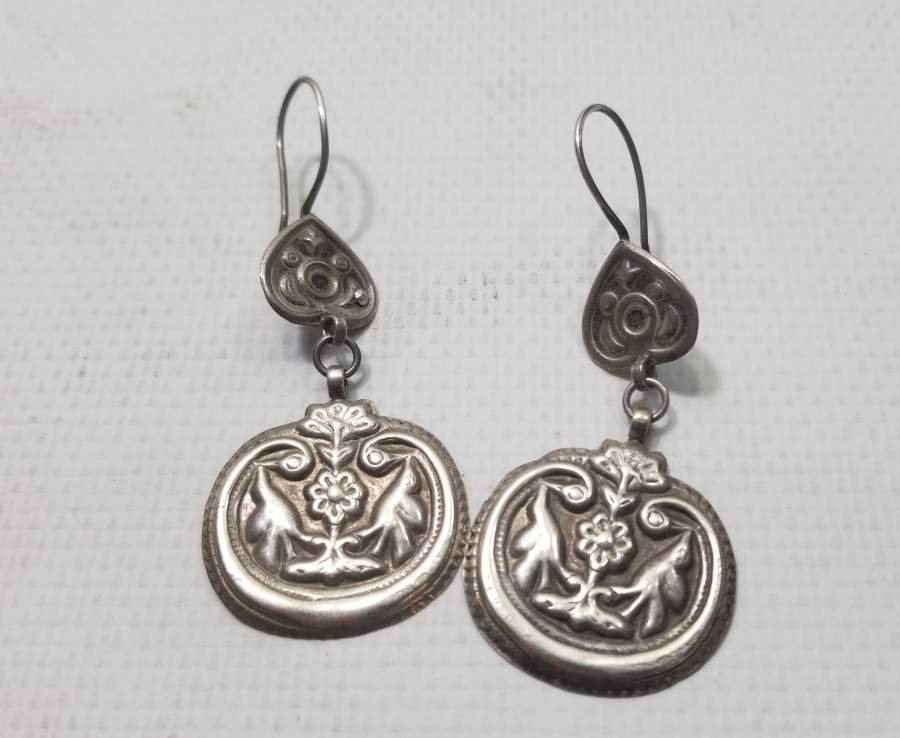 KABARTMA İŞÇİLİKLİ TÜRKMEN İŞİ ANTİKA KÜPE