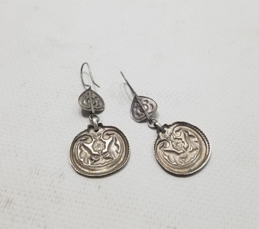 KABARTMA İŞÇİLİKLİ TÜRKMEN İŞİ ANTİKA KÜPE