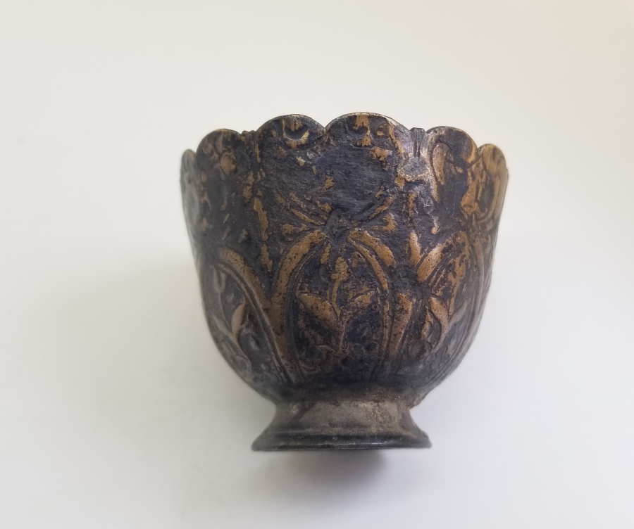 KABARTMA İŞÇİLİKLİ OSMANLI DÖNEMİ TOMBAK FİNCAN ZARFI